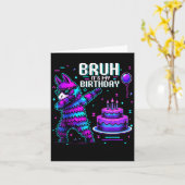 ブルイツマイ誕生日ラマピナタボーイガールファミリー カード (黄色い花)