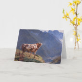 ブルインザアルプス(by Eugene Burnand) カード (黄色い花)