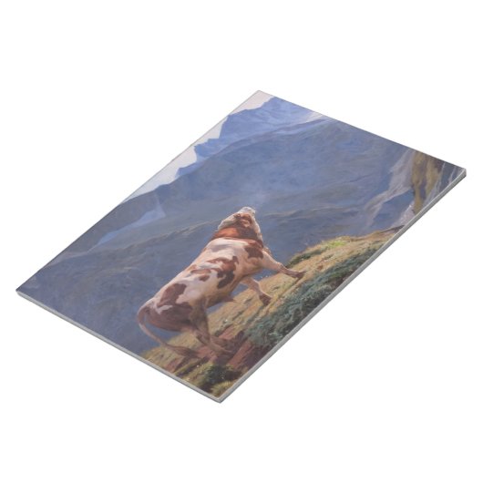 ブルインザアルプス(by Eugene Burnand) ノートパッド (アングル)