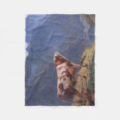 ブルインザアルプス(by Eugene Burnand) フリースブランケット (正面)