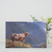 ブルインザアルプス(by Eugene Burnand) 便箋 (スタンド正面)