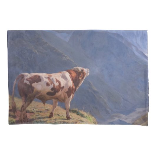 ブルインザアルプス(by Eugene Burnand) 枕カバー (正面)