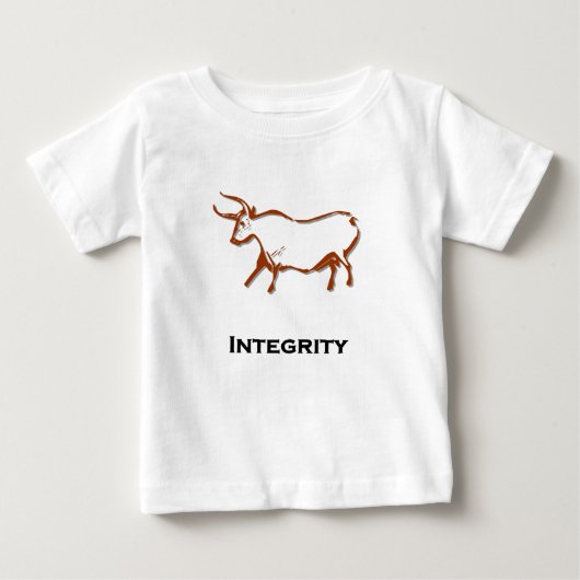 ブルインテグリティ(茶色) ベビーTシャツ (正面)