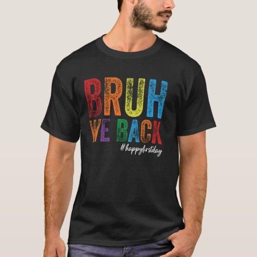 ブルウィバック先生レトロ新学期1日目 Tシャツ (正面)