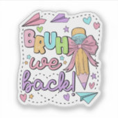 ブルウィーバックおもしろい新学期幼稚園 シール (正面)