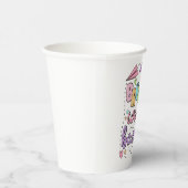 ブルウィーバックおもしろい新学期幼稚園 紙コップ (右)