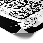 ブルウィーバックグレードおもしろい新学期キッズB ポスター (角)