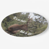 ブルエルクインジャスパー、アルバータ50誕生日 ペーパープレート (アングル)