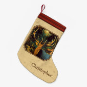 ブルエルクオータムイエロー スモールクリスマスストッキング (正面 (吊り時))