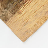 ブルエルクサンライズコラージュ フリースブランケット (角)