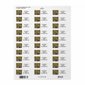 ブルエルクビザラウト差出人住所ラベル ラベル (フルシート)