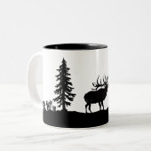 ブルエルク狩り ツートーンマグカップ (正面左)