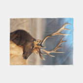 ブルエルク素晴らしのポートレート フリースブランケット (正面(横))