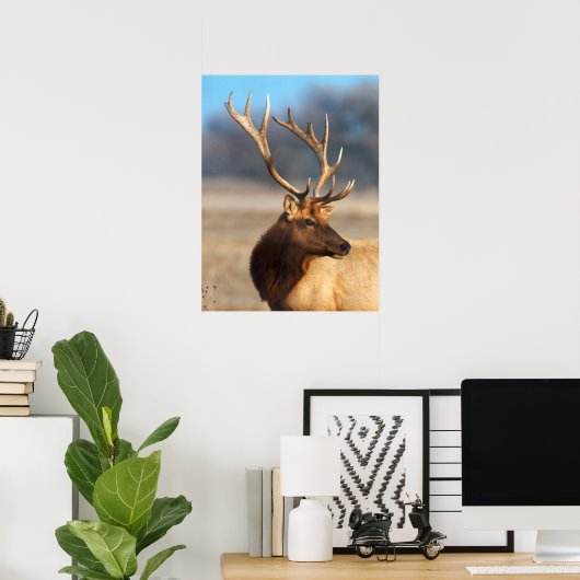 ブルエルク素晴らしのポートレート ポスター (ホームオフィス)