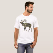 ブルエルク迷彩柄 Tシャツ (正面フル)
