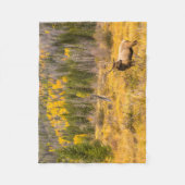 ブルエルク |コロラド州ロッキーマウンテン国立公園 フリースブランケット (正面)