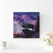 ブルエルク スクエア壁時計 (ホーム)