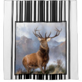 ブルエルク（昆虫）オオカバマダラ、モナークオブグレンワイルドネスシャワーカーテン シャワーカーテン (正面)