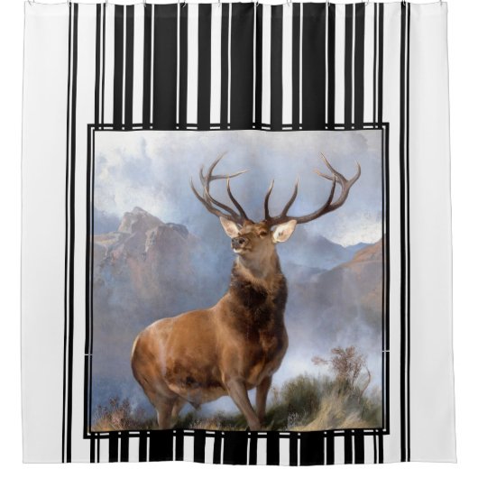 ブルエルク（昆虫）オオカバマダラ、モナークオブグレンワイルドネスシャワーカーテン シャワーカーテン (正面)