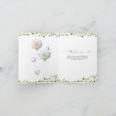 ブルエレガントーバルーンありがとう サンキューカード (内部)