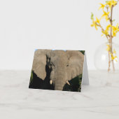 ブルエレファントノートカード カード (黄色い花)