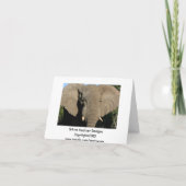 ブルエレファントノートカード カード (裏面)