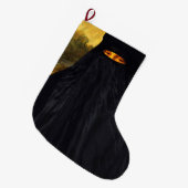 ブルカに隠されたモナリザ ラージクリスマスストッキング (正面 (吊り時))
