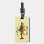 ブルカスタムックトラウト魚釣り ラゲッジタグ (正面縦)