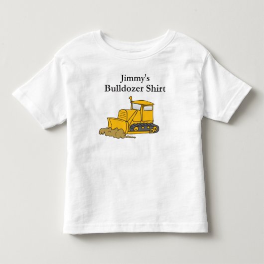 ブルカスタムドーザー建築 トドラーTシャツ (正面)