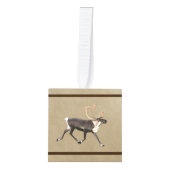 ブルカリブオンオールド紙 キューブオーナメント (正面)