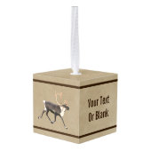 ブルカリブオンオールド紙 キューブオーナメント (裏面アングル)