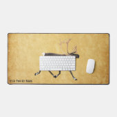 ブルカリブオンオールド紙 デスクマット (キーボード&マウス)