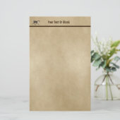 ブルカリブオンオールド紙 便箋 (スタンド正面)