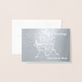 ブルカリブー – シーズンの挨拶 箔カード (封筒付き正面)