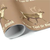 ブルカリブー – セピア ラッピングペーパー (ロールコーナー)