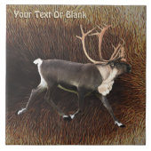 ブルカリブー（トナカイ） タイル (正面)