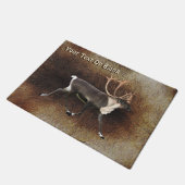 ブルカリブー（トナカイ） ドアマット (アングル)