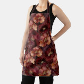 ブルガエレガントンディ金ゴールド花柄 エプロン (インサイチュ)