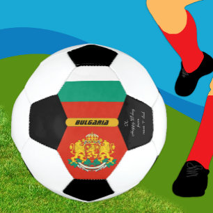 ブルガパーソナライズされたリア国旗とフォトサッカーボール サッカーボール