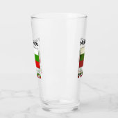 ブルガリアとブルガリアパーソナライズされた国旗 タンブラーグラス (左)