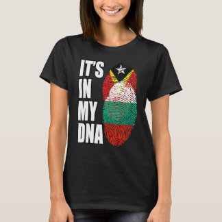 ブルガリアと東ティモールのミックスDNAフラッグヘリテージ Tシャツ