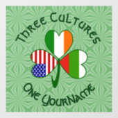 ブルガリアのアイリッシュアメリカンシャムロック国旗の個人設定 ウィンドウサイン (シート)