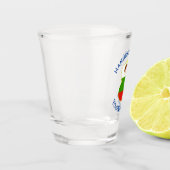 ブルガリアのエンジェルハヌカーパーソナライズされた国旗 ショットグラス (左)