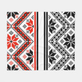 ブルガリアのフォーク芸術フォーク芸術 フリースブランケット (正面(横))