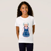 ブルガリアのマトリョシュカガールズ Tシャツ (正面フル)