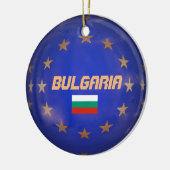 ブルガリアのヨーロッパサークルクリスマス装飾 セラミックオーナメント (左)