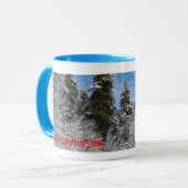 ブルガリアの冬山のマグ2 マグカップ (正面左)