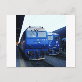 ブルガリアの列車。 ポストカード
