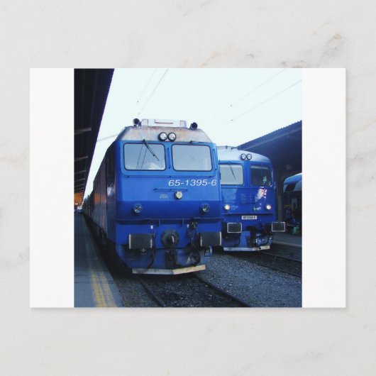 ブルガリアの列車。 ポストカード (正面)