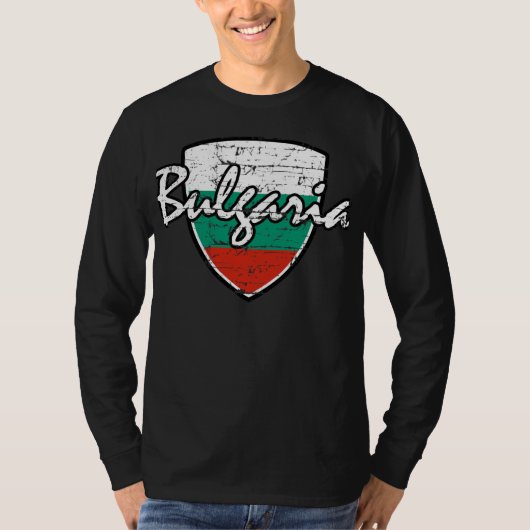 ブルガリアの動揺してなデザイン Tシャツ (正面)